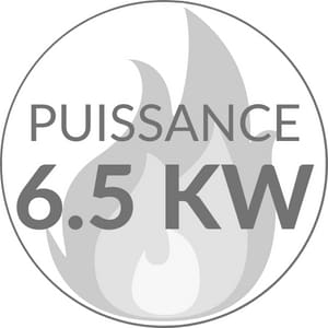 Poeles  bois puissance 6.5 kW