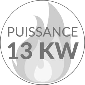 Poeles  bois puissance 13 kW