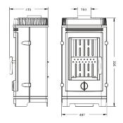 Poêle à bois - CASSINE 10kw