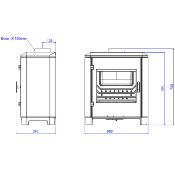 Poêle à bois - CAROLO 8kw