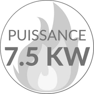 Poeles  bois puissance 7.5 kW