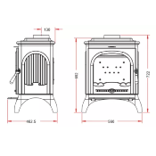 Poêle à bois Invicta - SEVILLE 8 - 8kw