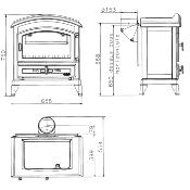 Poêle à bois - CANADIEN 9kw