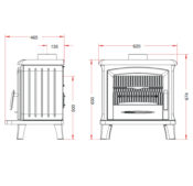 Poêle à bois Invicta - NORIK 5kw