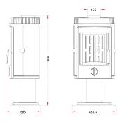 Poêle à bois - MESNIL 8kw