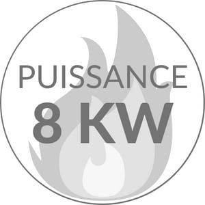 Poeles  bois puissance 6=8 kW