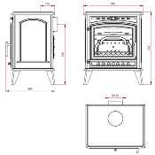 Poêle à bois Invicta - ALTELYS 7kw