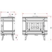 Poêle à bois - MANDOR 12kw