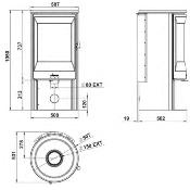 Poêle à bois - NEOSEN raccordable 6kw