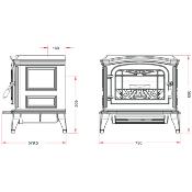 Poêle à bois - BRADFORD 9kw