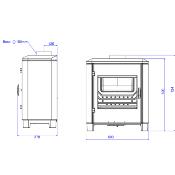 Poêle à bois Invicta - CAROLO 7kw