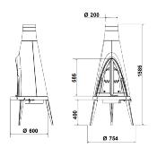 Poêle à bois - TIPI 10kw