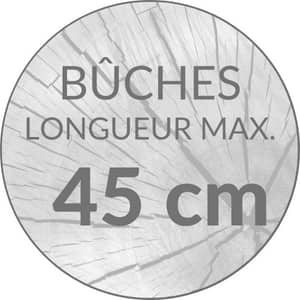 Poeles  bois buches 45 cm