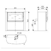 Poêle à bois raccordable - LASLO BUCHER 7.7kw