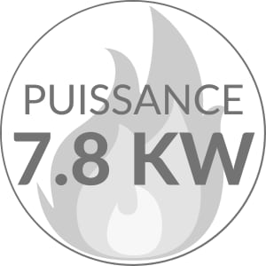 Poeles  bois puissance 7.8 kW