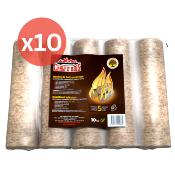 Bches de bois compress x5 - Pack 10 sacs