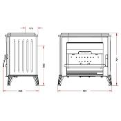 Poêle à bois Invicta - MODENA 10kw