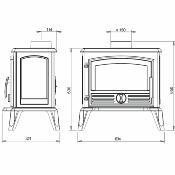 Poêle à bois - SAMARA 6kw