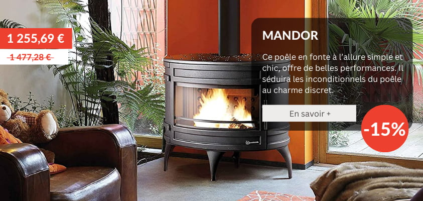 Poele  bois Mandor